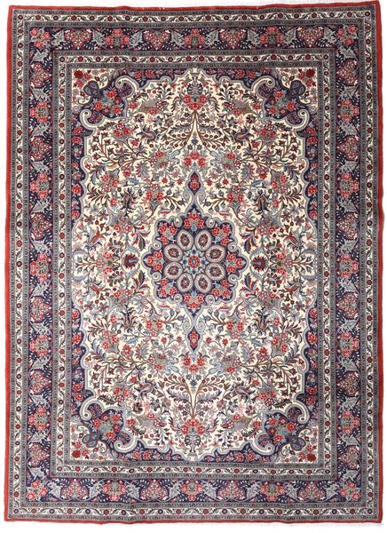  Sarouk Sherkat Farsh Rug 220X301 Authentic
 Oriental Handknotted Dark Brown/Dark Purple (Wool, Persia/Iran)
