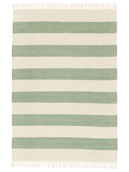  Cotton Stripe - Mint Rug 140X200 Authentic
 Modern Handwoven Beige/Pastel Green (Cotton, India)