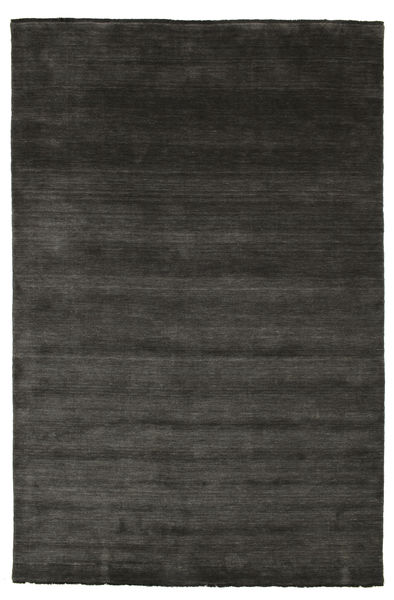  Handloom Fringes - Black/Grey Rug 200X300 Modern Black/White/Creme (Wool, India)