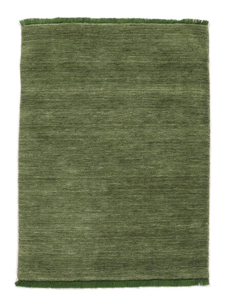  Handloom Fringes - Green Rug 100X160 Modern Olive Green (Wool, India)