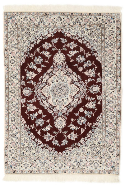  Nain 6La Rug 102X153 Authentic
 Oriental Handknotted Dark Brown/Black (Wool/Silk, Persia/Iran)