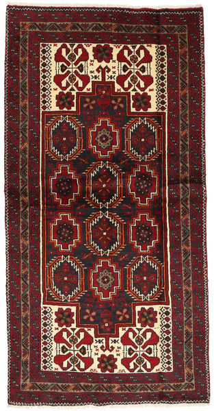  Baluch Rug 105X205 Authentic
 Oriental Handknotted Dark Red/Dark Brown (Wool, Persia/Iran)