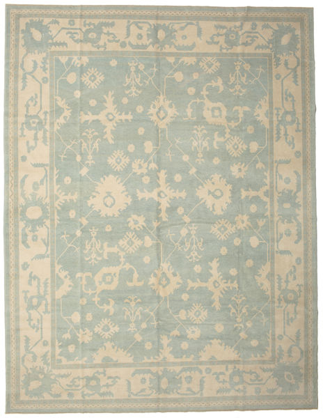 Oushak Rug 337X437 Authentic
 Oriental Handknotted Light Grey/Light Brown Large (Wool, Turkey)