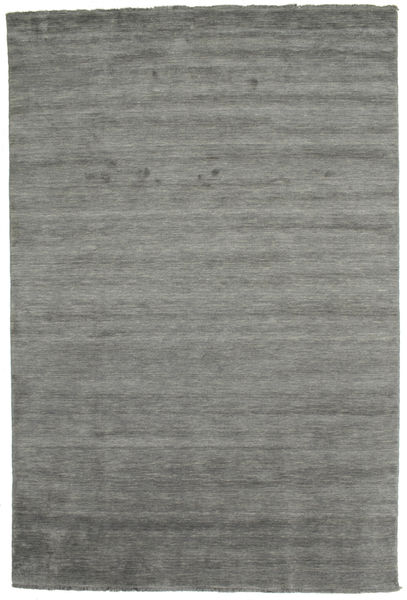  Handloom Fringes - Dark Grey Rug 200X300 Modern Black (Wool, India)