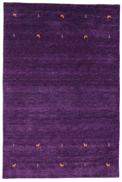  Wool Rug 190X290 Gabbeh Loom Two Lines Purple Rug 