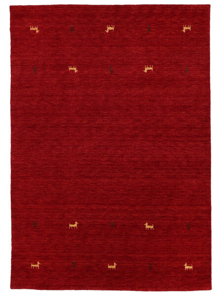  Gabbeh Loom Two Lines - Red Rug 190X290 Modern Crimson Red/Dark Red (Wool, India)