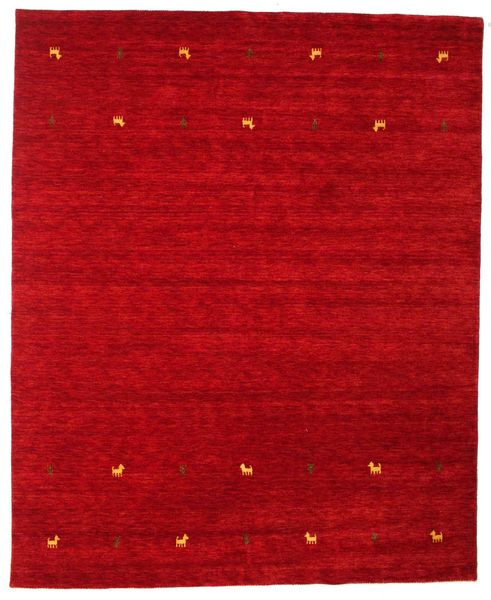  Gabbeh Loom Two Lines - Red Rug 240X290 Modern Crimson Red (Wool, India)