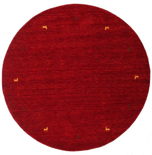  Gabbeh Loom Two Lines - Red Rug Ø 200 Modern Round Dark Red/Crimson Red (Wool, India)