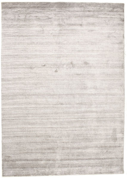  Bamboo Silk Loom - Warm Grey Rug 160X230 Modern Light Grey/White/Creme ( India)