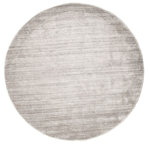  Bamboo Silk Loom - Warm Grey Rug Ø 150 Modern Round Light Grey ( India)