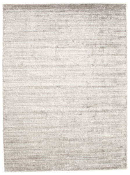  Bamboo Silk Loom - Warm Grey Rug 300X400 Modern Light Grey/White/Creme Large ( India)
