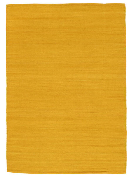  Kilim Loom - Yellow Rug 200X300 Authentic
 Modern Handwoven Brown/White/Creme (Wool, India)