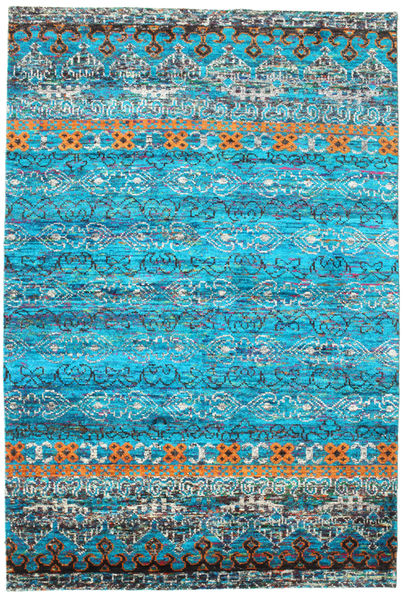  Quito - Turquoise Rug 190X290 Authentic
 Modern Handknotted Turquoise Blue/Blue (Silk, India)