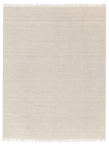 Melange 250X300 Large Beige Plain (Single Colored) Wool Rug 