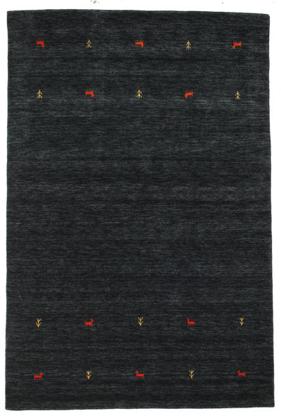  Gabbeh Loom Two Lines - Black/Grey Rug 190X290 Modern Black (Wool, India)