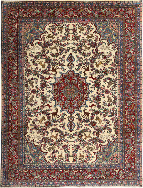  Hamadan Shahrbaf Pictorial Rug 262X348 Authentic
 Oriental Handknotted Dark Brown/Light Brown Large (Wool, Persia/Iran)