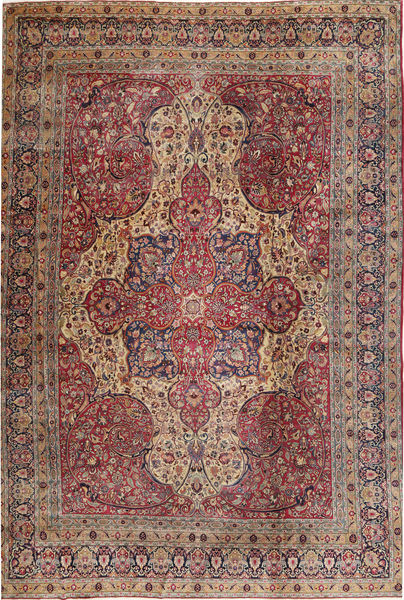  Mashad Rug 360X495 Authentic
 Oriental Handknotted Dark Red/Dark Brown Large (Wool, Persia/Iran)