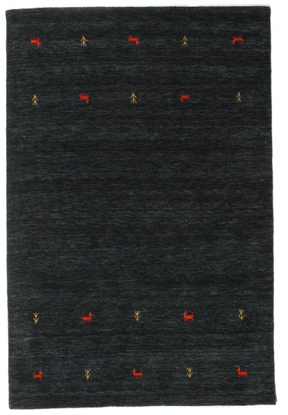 Gabbeh Loom Two Lines - Black/Grey Rug 160X230 Modern Black (Wool, India)