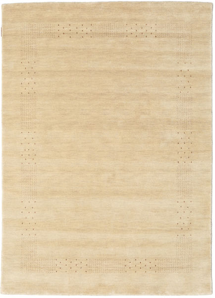  140X200 Plain (Single Colored) Small Loribaf Loom Fine Beta Rug - Beige 
