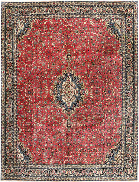  Bidjar With Silk Rug 297X385 Authentic
 Oriental Handknotted Dark Red/Dark Grey Large (Wool/Silk, Persia/Iran)