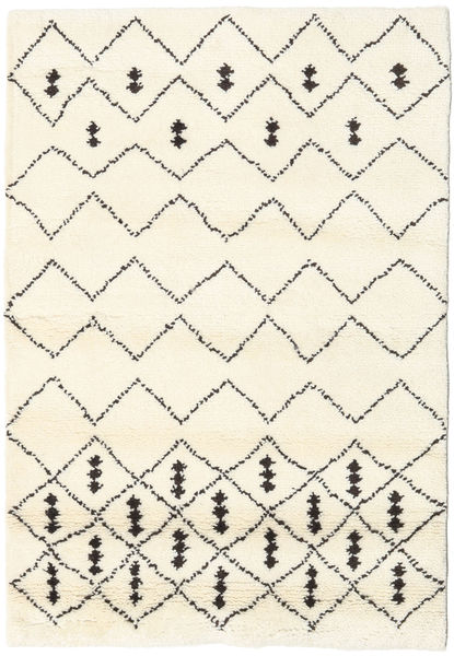  Berber Indo - Off-White/Black Rug 120X180 Authentic
 Modern Handknotted White/Creme/Beige (Wool, India)
