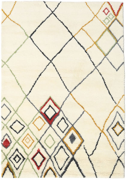  Berber Indo - Off-White/Multi Rug 160X230 Authentic
 Modern Handknotted Beige/White/Creme (Wool, India)