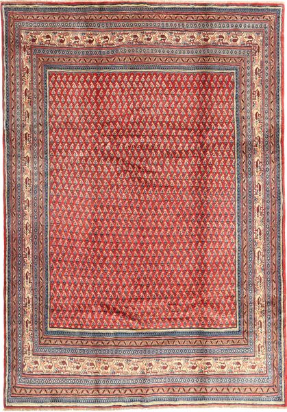  Sarouk Mir Rug 213X305 Authentic
 Oriental Handknotted Dark Red/Rust Red (Wool, Persia/Iran)