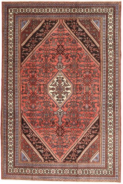  Hamadan Patina Rug 210X320 Authentic
 Oriental Handknotted Dark Red/Brown (Wool, Persia/Iran)