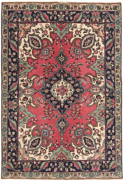  Tabriz Patina Rug 142X204 Authentic
 Oriental Handknotted Dark Brown/Dark Red (Wool, Persia/Iran)