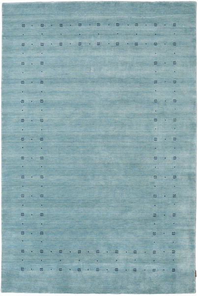  190X290 Plain (Single Colored) Loribaf Loom Fine Delta Rug - Light Blue Wool, 
