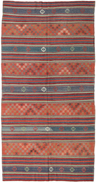  Oriental Kilim Turkish Rug Rug 167X323 Red/Brown (Wool, Turkey)