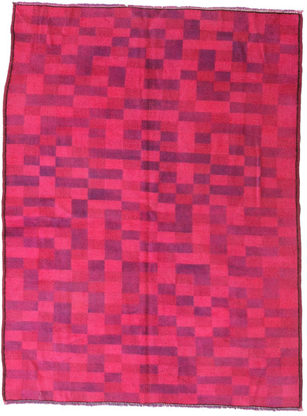  Colored Vintage Rug 144X195 Authentic
 Modern Handknotted Pink/Crimson Red (Wool, Turkey)