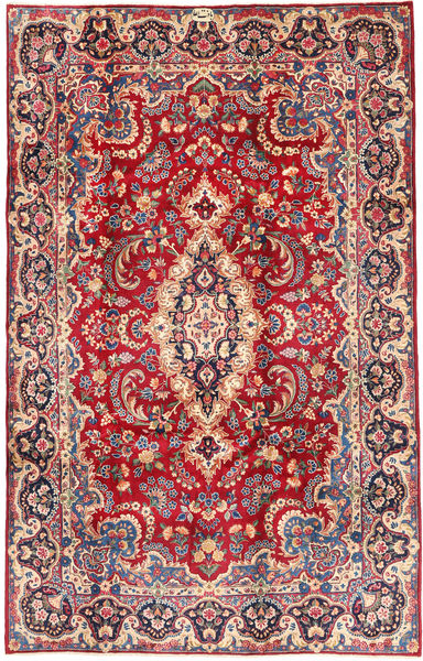  Yazd Rug 200X305 Authentic
 Oriental Handknotted Crimson Red/Rust Red (Wool, Persia/Iran)