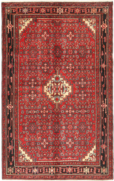  153X245 Hosseinabad Rug Handknotted Rug Red/Brown Persia/Iran 