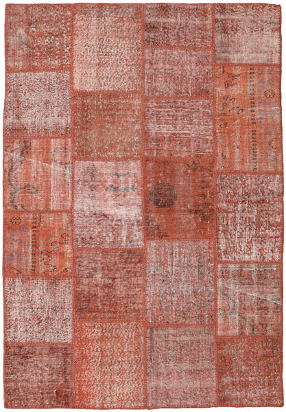  Patchwork Rug 156X228 Wool Rug Red Small Rug 