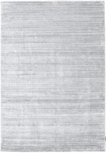 Bamboo Silk Loom 160X230 Grey Plain (Single Colored) Rug 