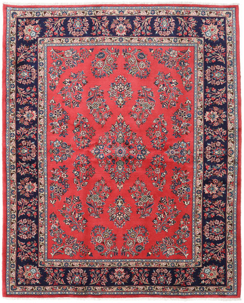  Sarouk Rug 200X246 Persian Wool Rug Red/Grey Rug 