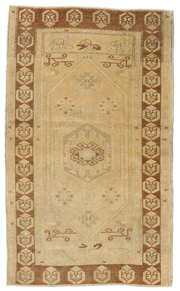  Taspinar Rug 108X180 Authentic
 Oriental Handknotted Dark Beige/Light Brown (Wool, Turkey)