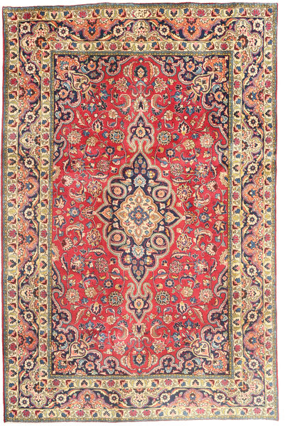  Tabriz Rug 194X290 Authentic
 Oriental Handknotted Rust Red/Dark Grey (Wool, Persia/Iran)