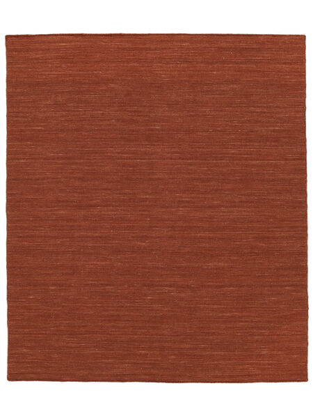  Kilim Loom - Rust Rug 250X300 Authentic
 Modern Handwoven Dark Red Large (Wool, India)