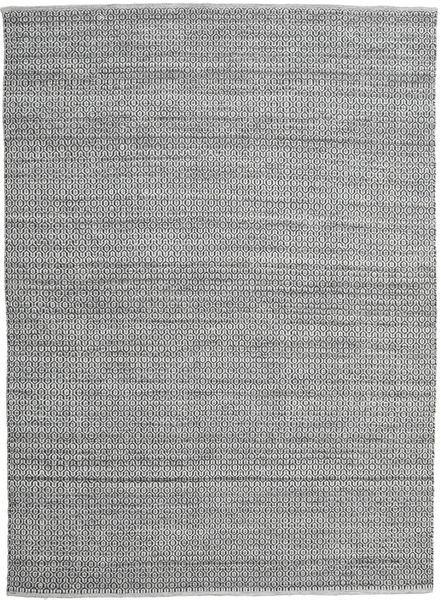 Alva 250X350 Large Grey/Black Plain (Single Colored) Wool Rug Rug 