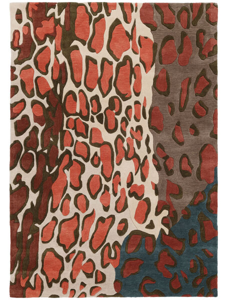 Tilda - 2018 160X230 Red/Beige Animal Wool Rug Rug 