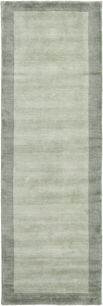  Handloom Frame - Grey/Green Rug 80X350 Modern Runner
 Pastel Green/Light Grey (Wool, India)
