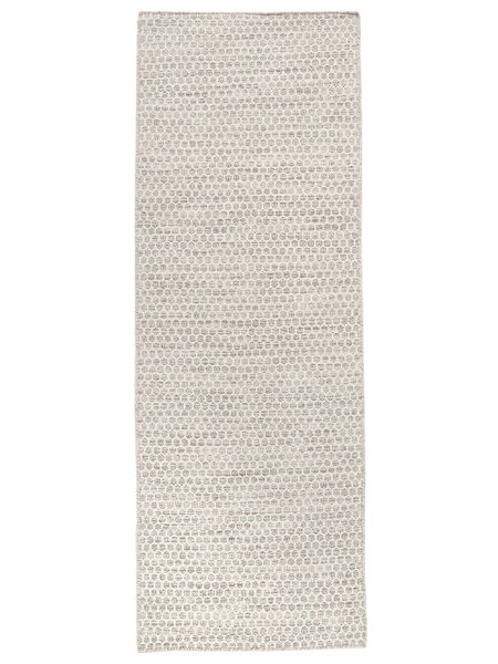  Kilim Honey Comb - Beige Rug 80X240 Authentic
 Modern Handwoven Runner
 Beige/White/Creme (Wool, India)