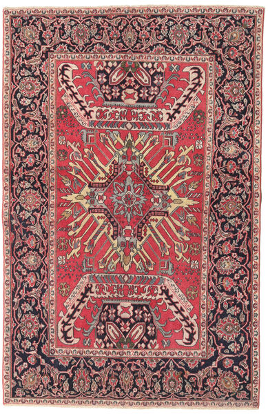  Mashad Patina Rug 145X223 Authentic
 Oriental Handknotted Dark Red/Dark Brown (Wool, Persia/Iran)