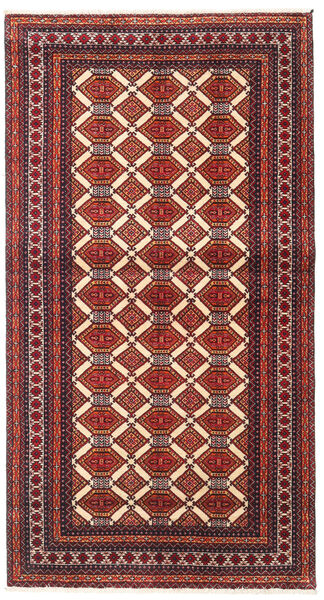  Baluch Rug 102X185 Authentic
 Oriental Handknotted Dark Red/Dark Brown (Wool, Persia/Iran)