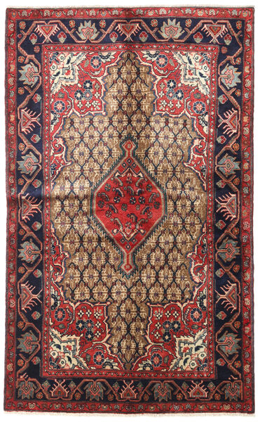  Songhor Rug 135X220 Persian Wool Rug Red/Dark Grey Small Rug 