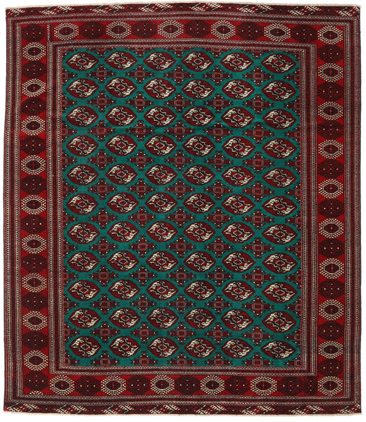  Turkaman Patina Rug 293X338 Authentic
 Oriental Handknotted Dark Red/Red Large (Wool, )