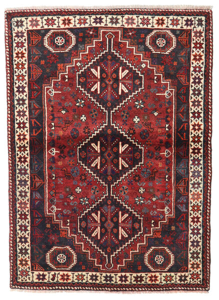  Shiraz Rug 113X154 Authentic
 Oriental Handknotted Dark Red/Dark Blue (Wool, Persia/Iran)