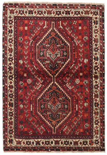  Shiraz Rug 106X155 Authentic
 Oriental Handknotted Dark Red/Dark Brown (Wool, Persia/Iran)